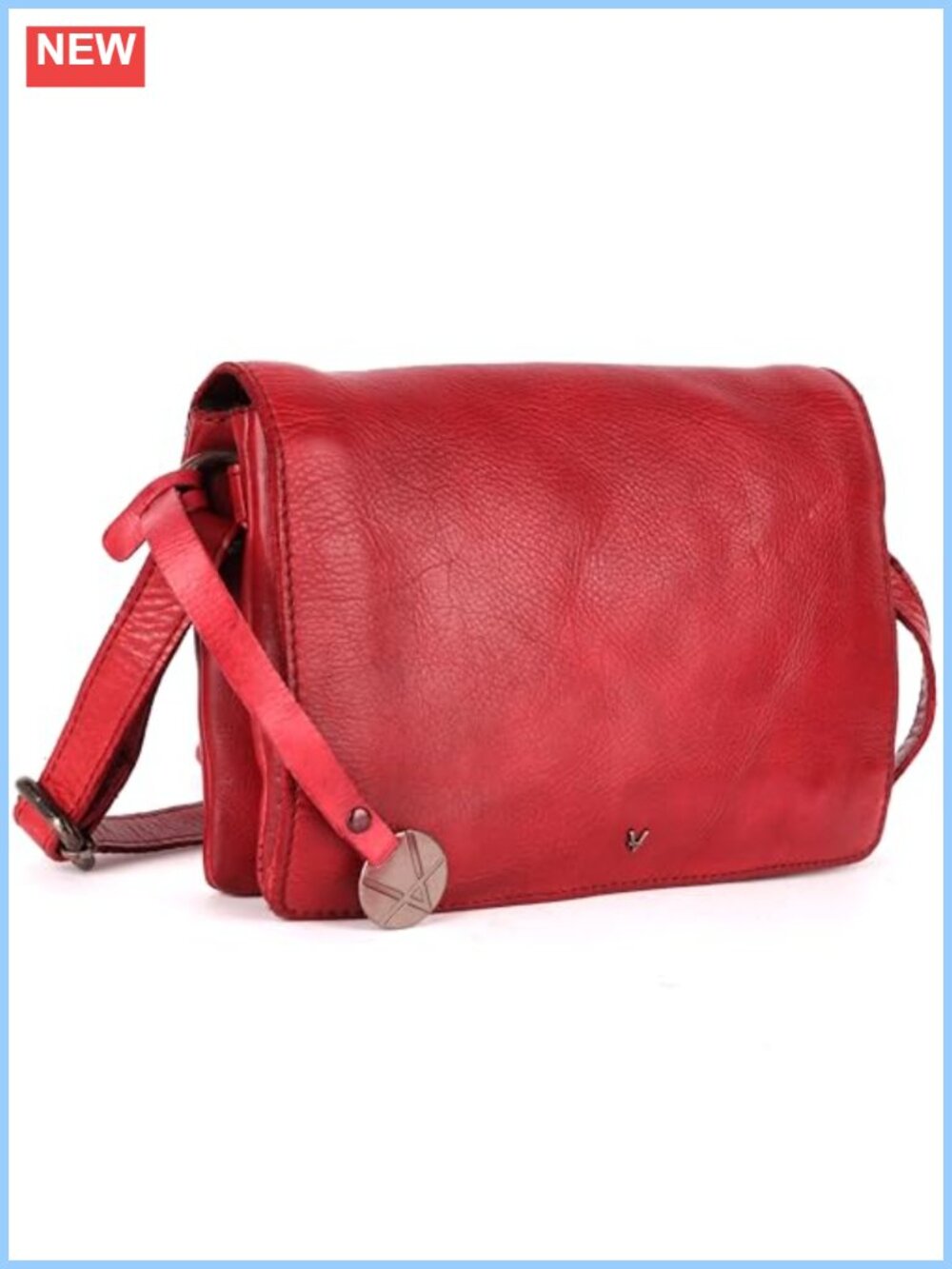 Genuine Italian Leather Small Crossbody Sling Bag Sling Purse